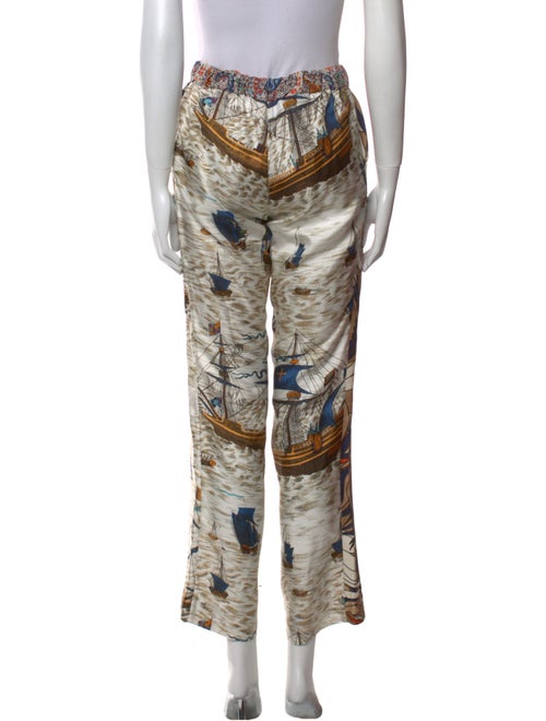 La Prestic Ouiston Silk Straight Leg Pants