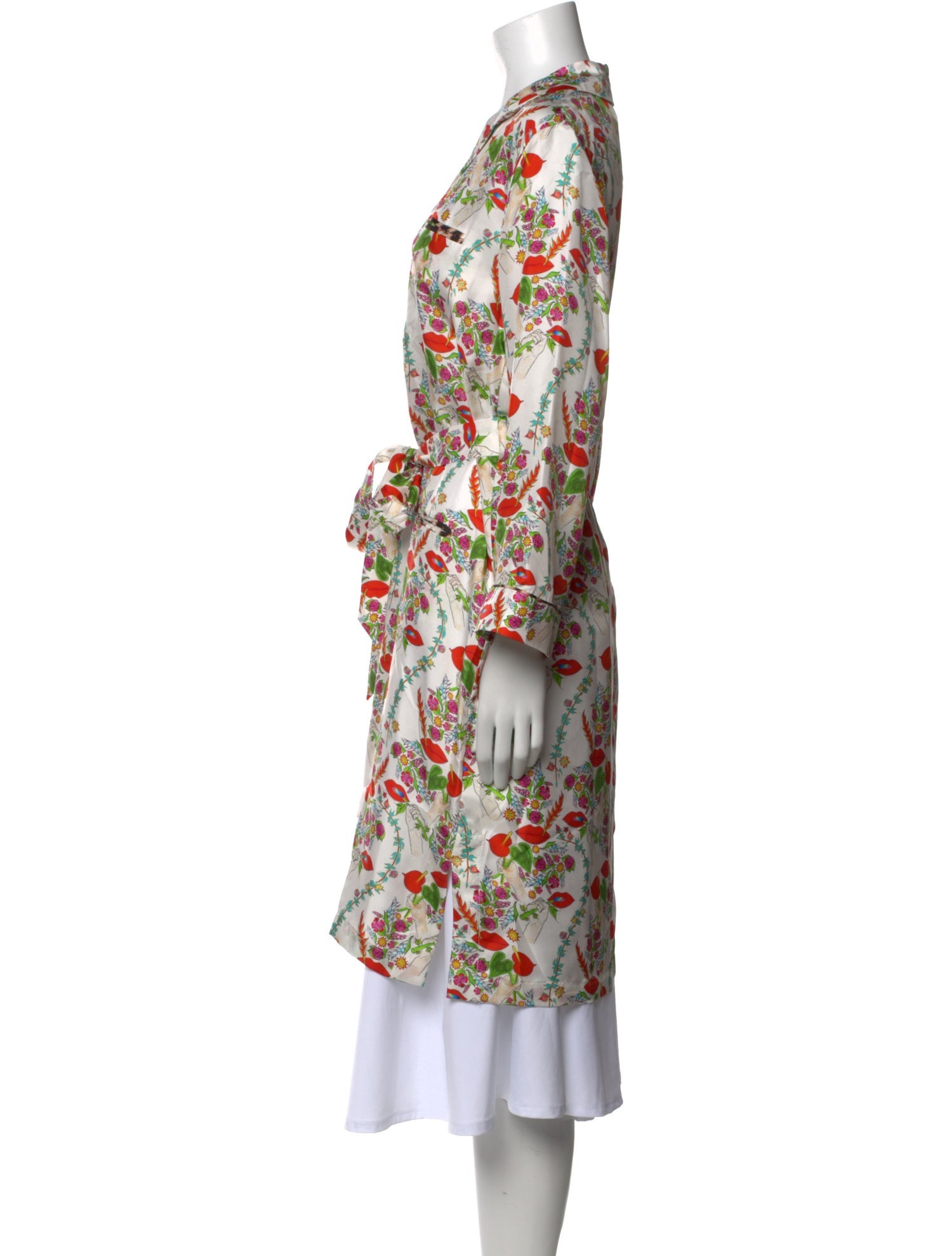 La Prestic Ouiston Silk Knee-Length Dress