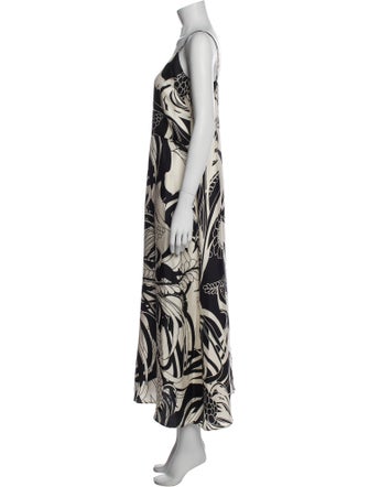 La Prestic Ouiston Silk Long Dress