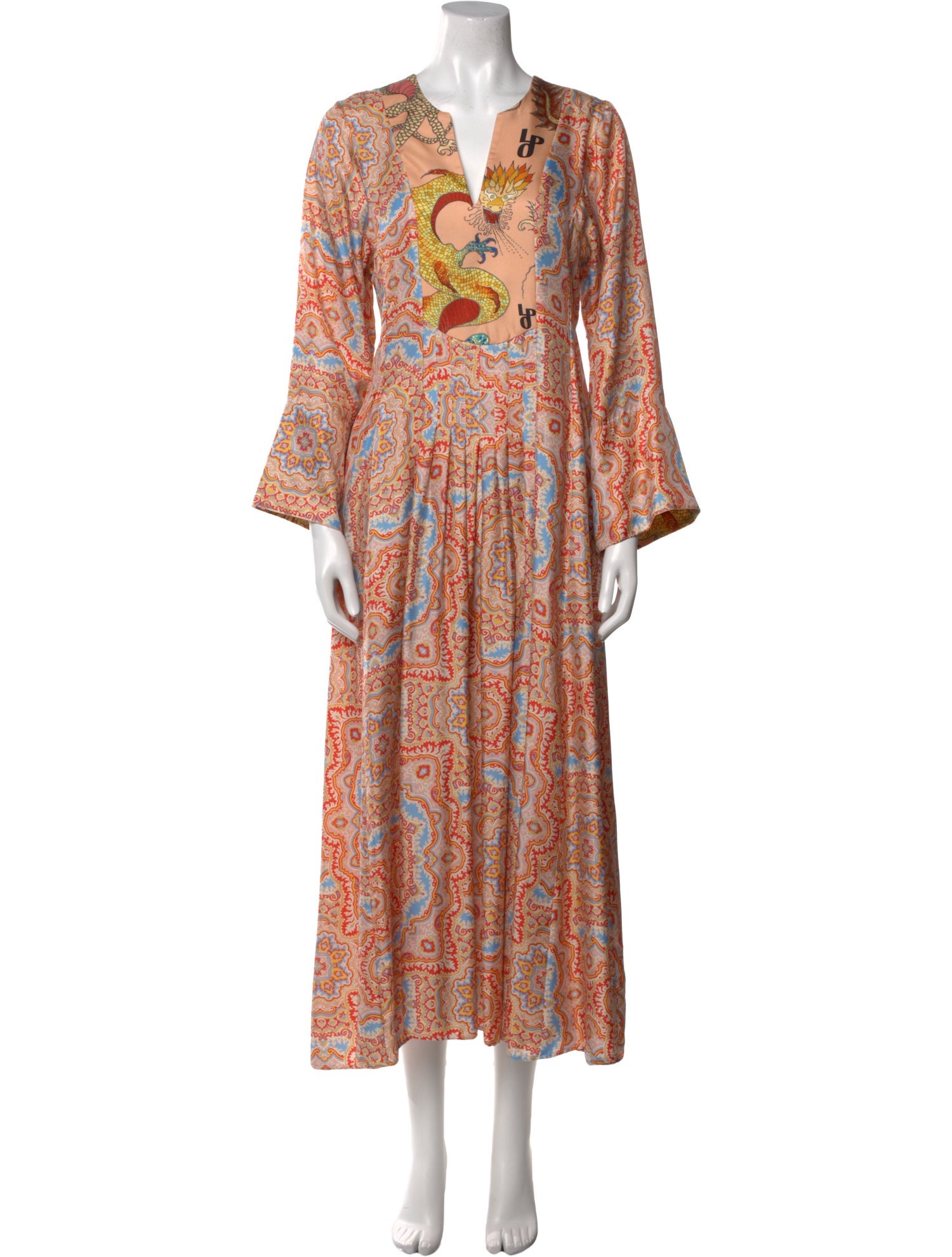 La Prestic Ouiston Silk Long Dress