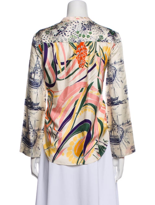 La Prestic Ouiston Silk Printed Blouse