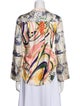 La Prestic Ouiston Silk Printed Blouse