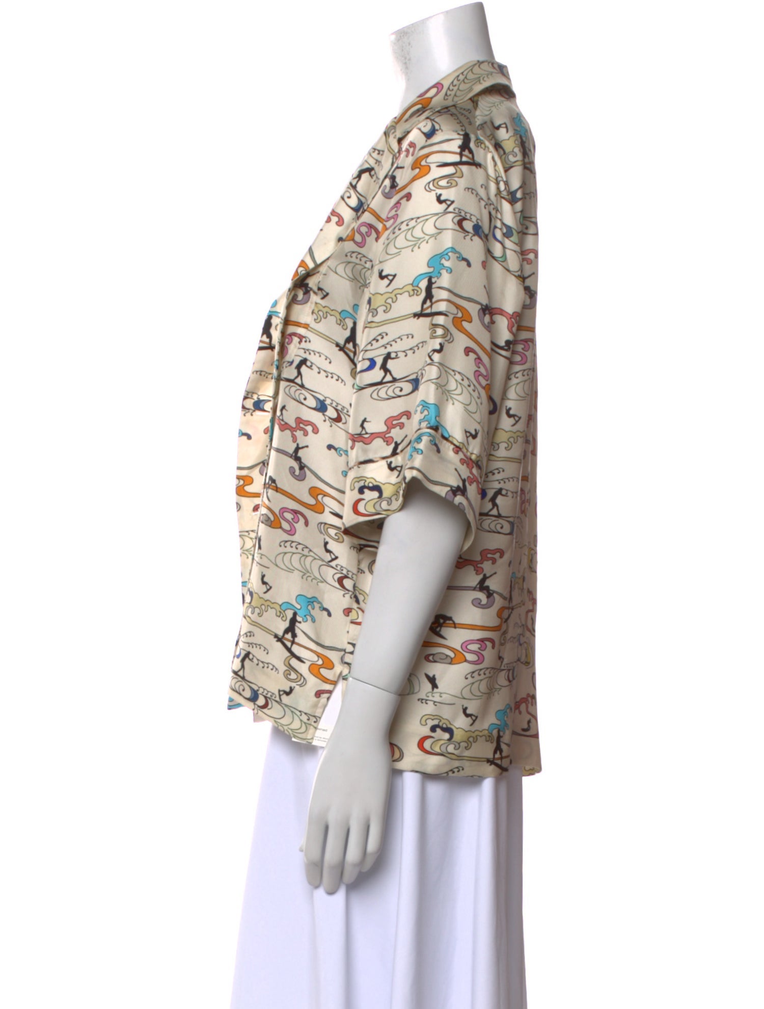 La Prestic Ouiston Silk Printed Blouse