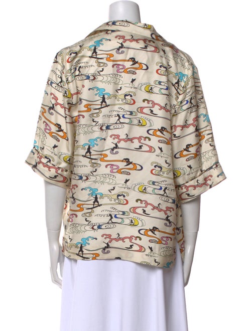 La Prestic Ouiston Silk Printed Blouse