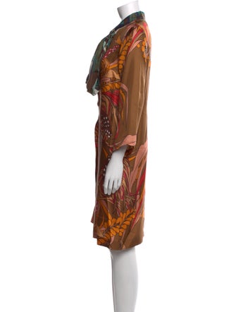 La Prestic Ouiston Silk Knee-Length Dress