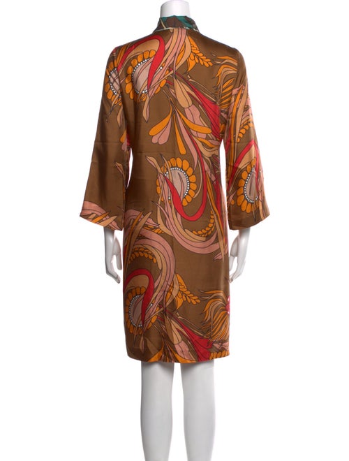 La Prestic Ouiston Silk Knee-Length Dress