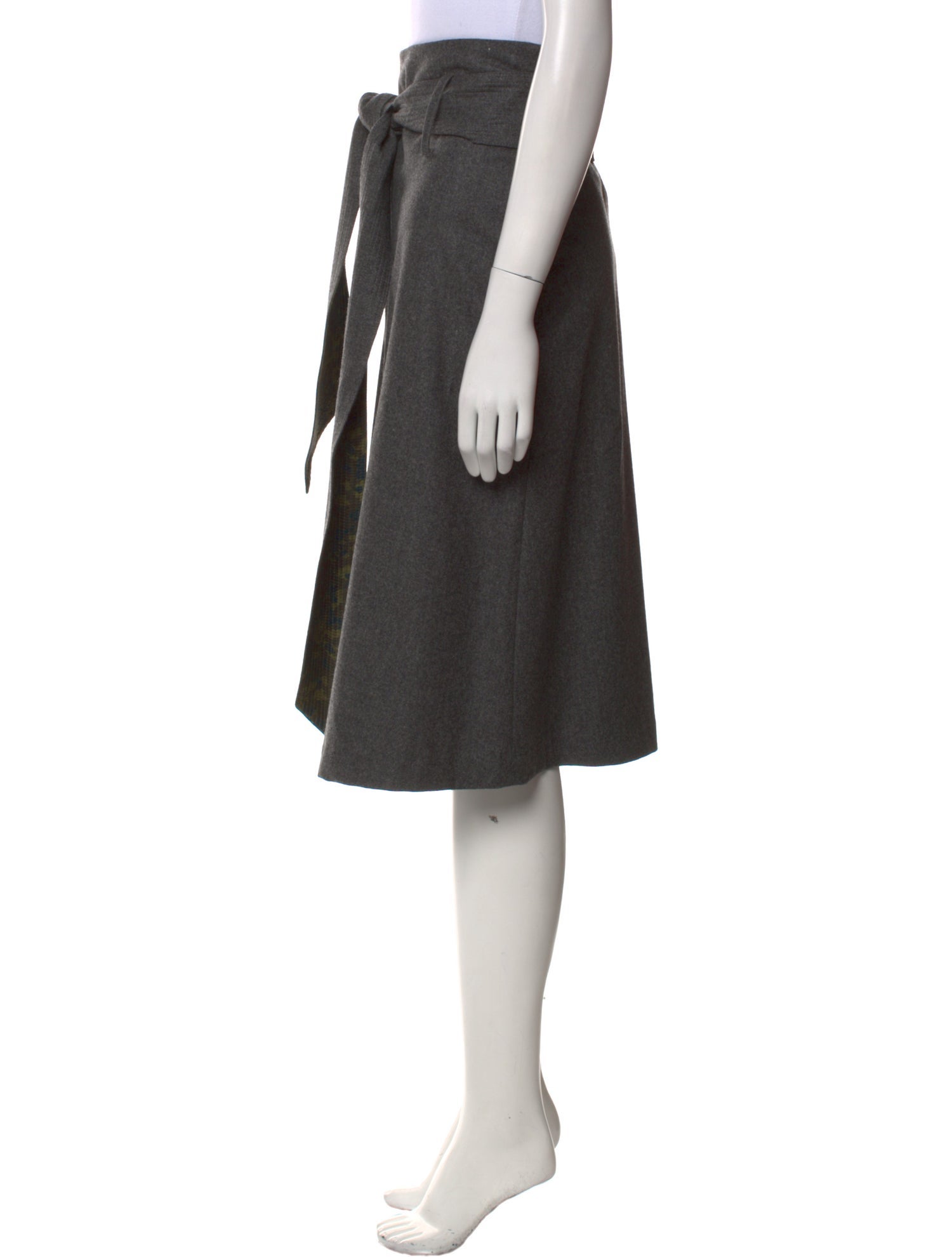 La Prestic Ouiston Wool Knee-Length Skirt w/ Tags