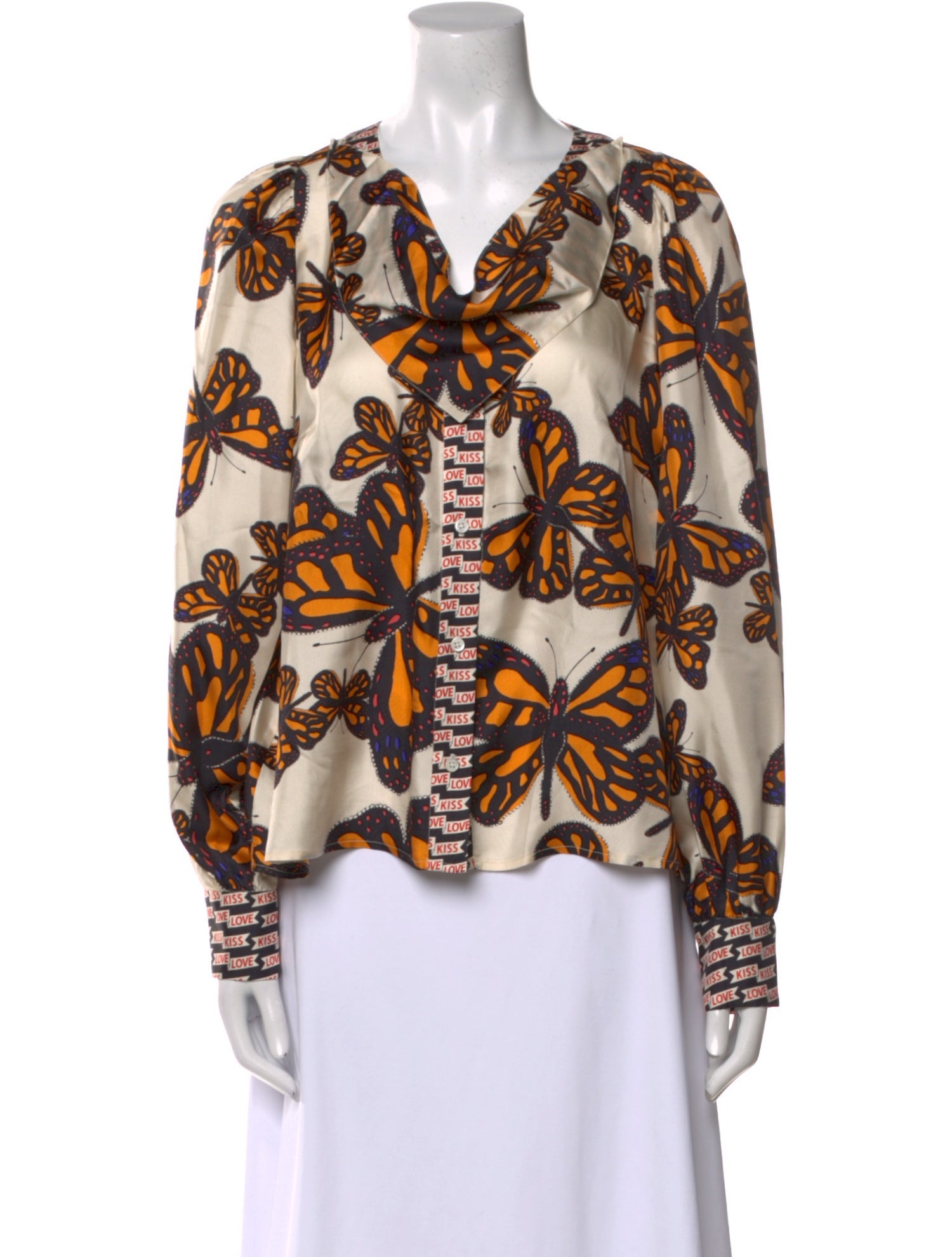 La Prestic Ouiston Silk Printed Blouse