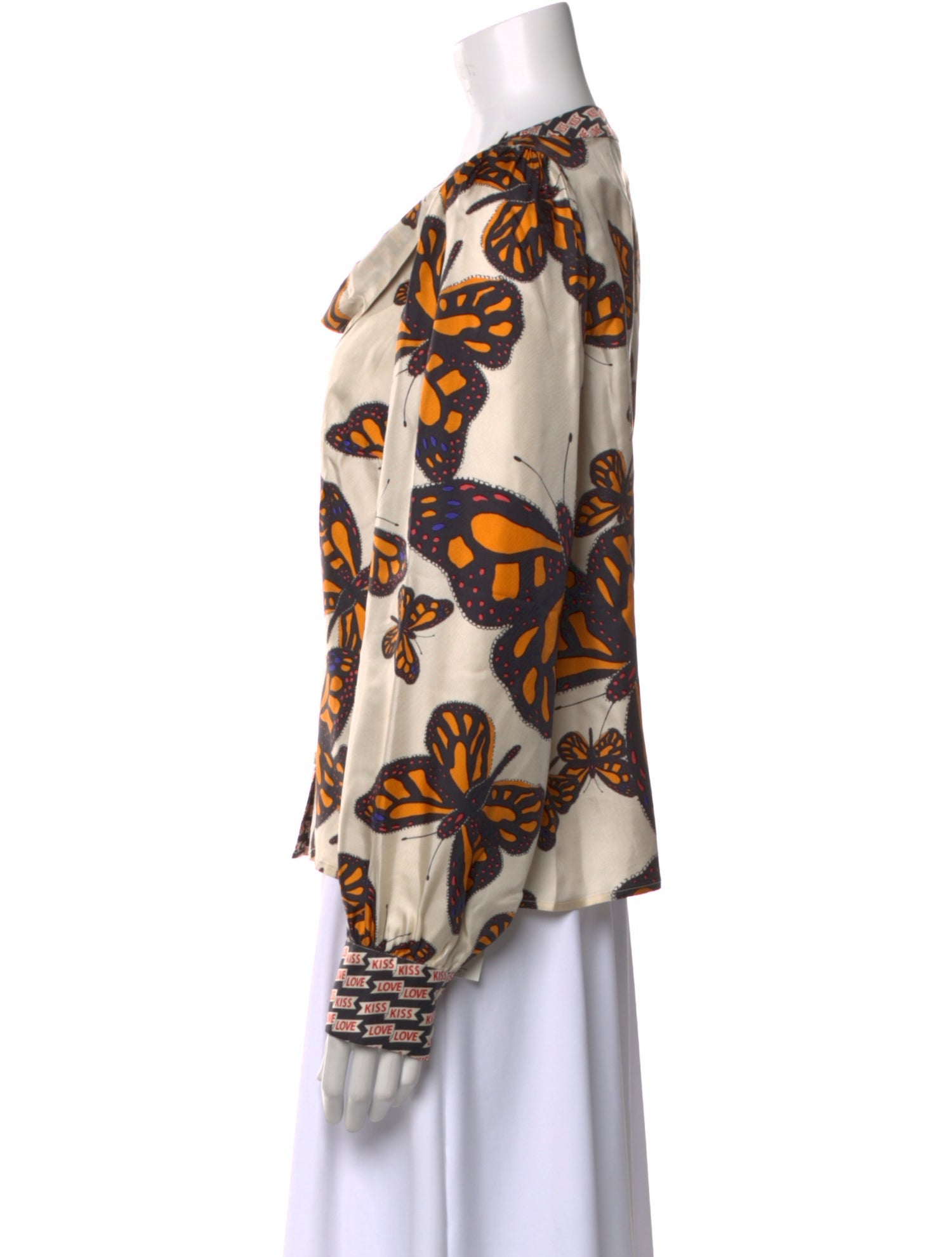 La Prestic Ouiston Silk Printed Blouse