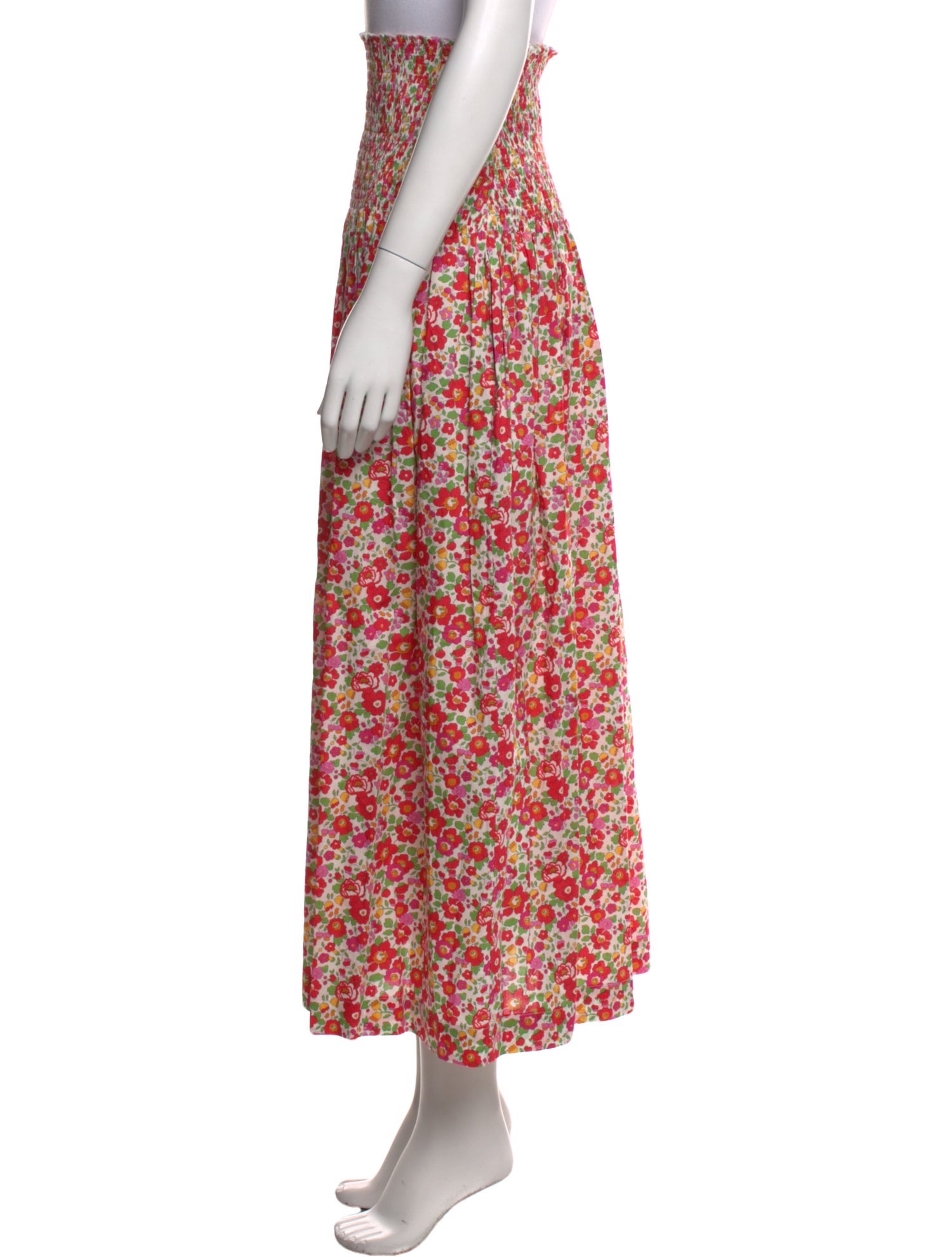 La Prestic Ouiston Floral Print Midi Length Skirt