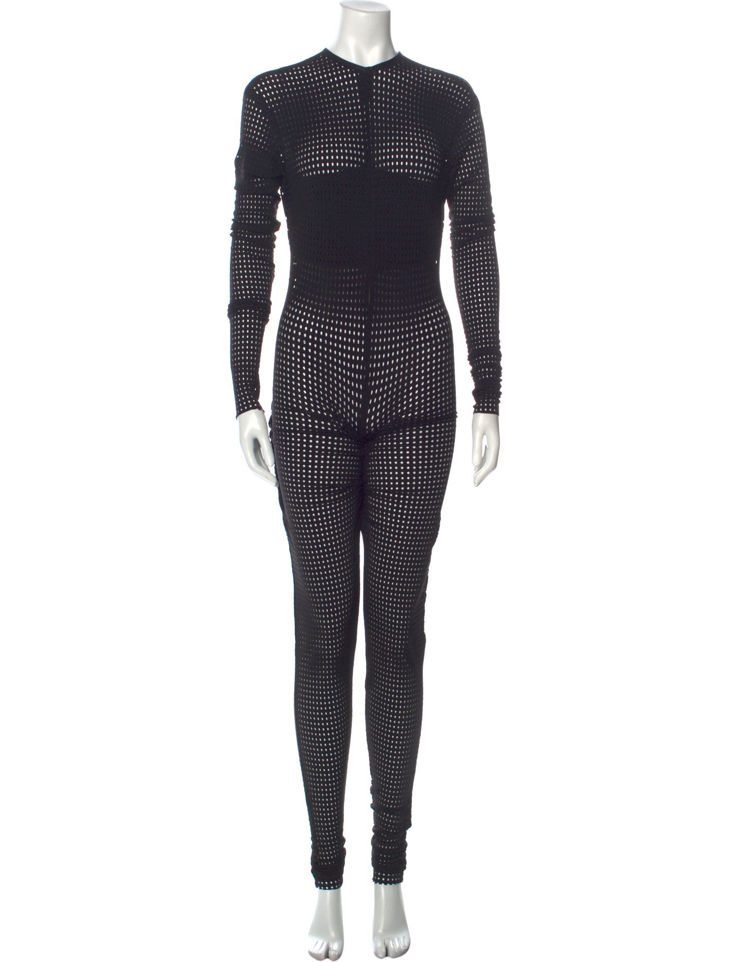 LaQuan Smith Crew Neck Jumpsuit