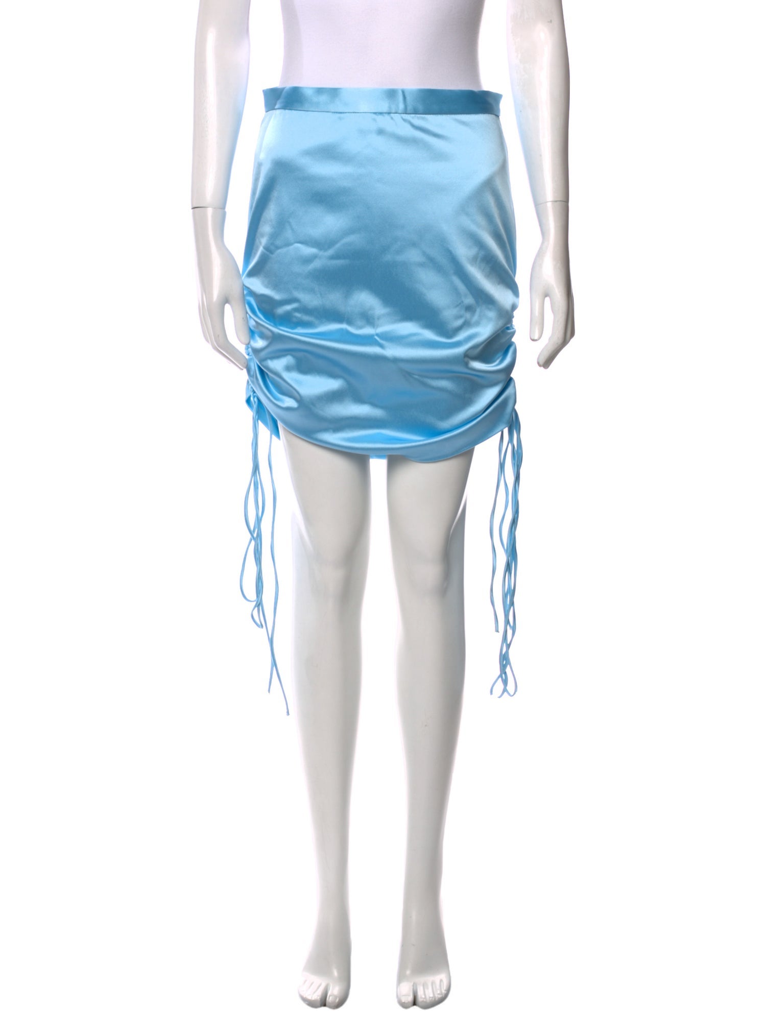 LaQuan Smith Ruffle Embellishment Knee-Length Skirt