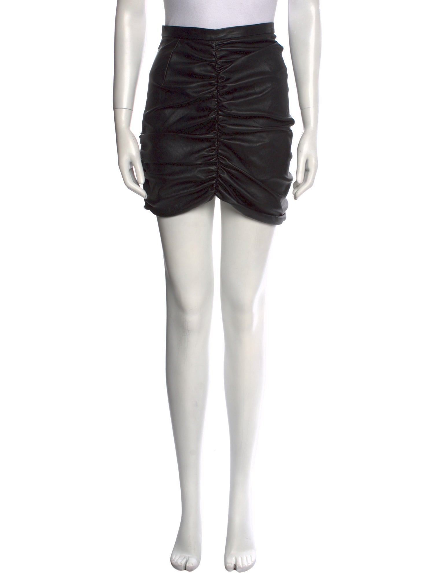 LaQuan Smith Lambskin Mini Skirt w/ Tags