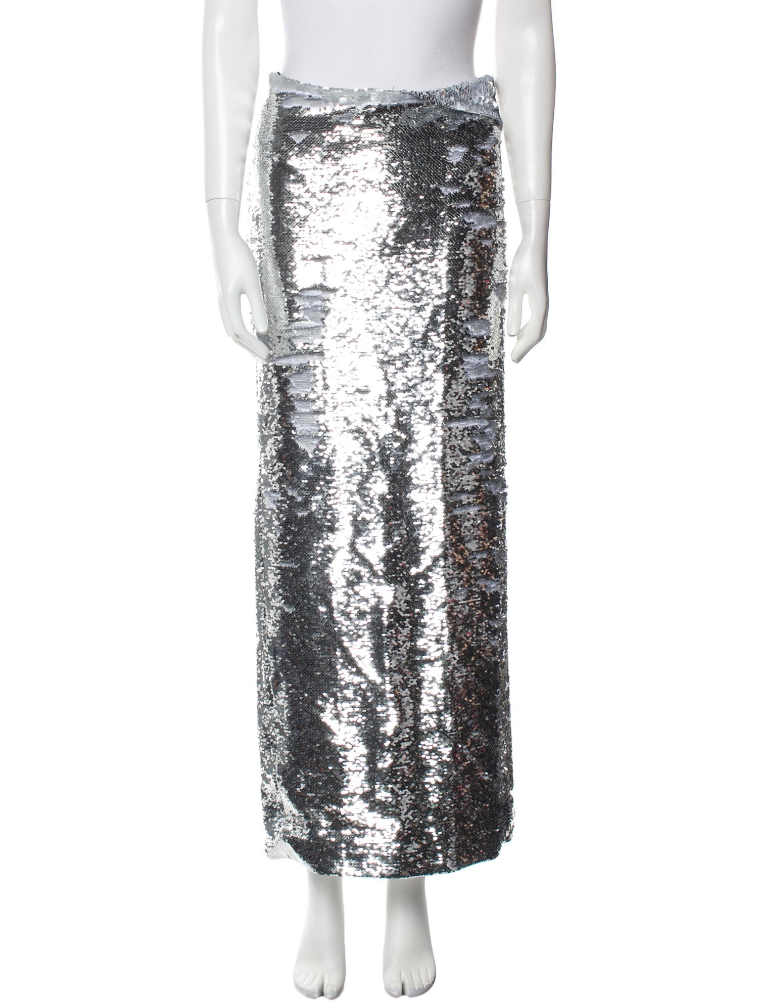 LaQuan Smith Sequin Embellishments Midi Length Skirt