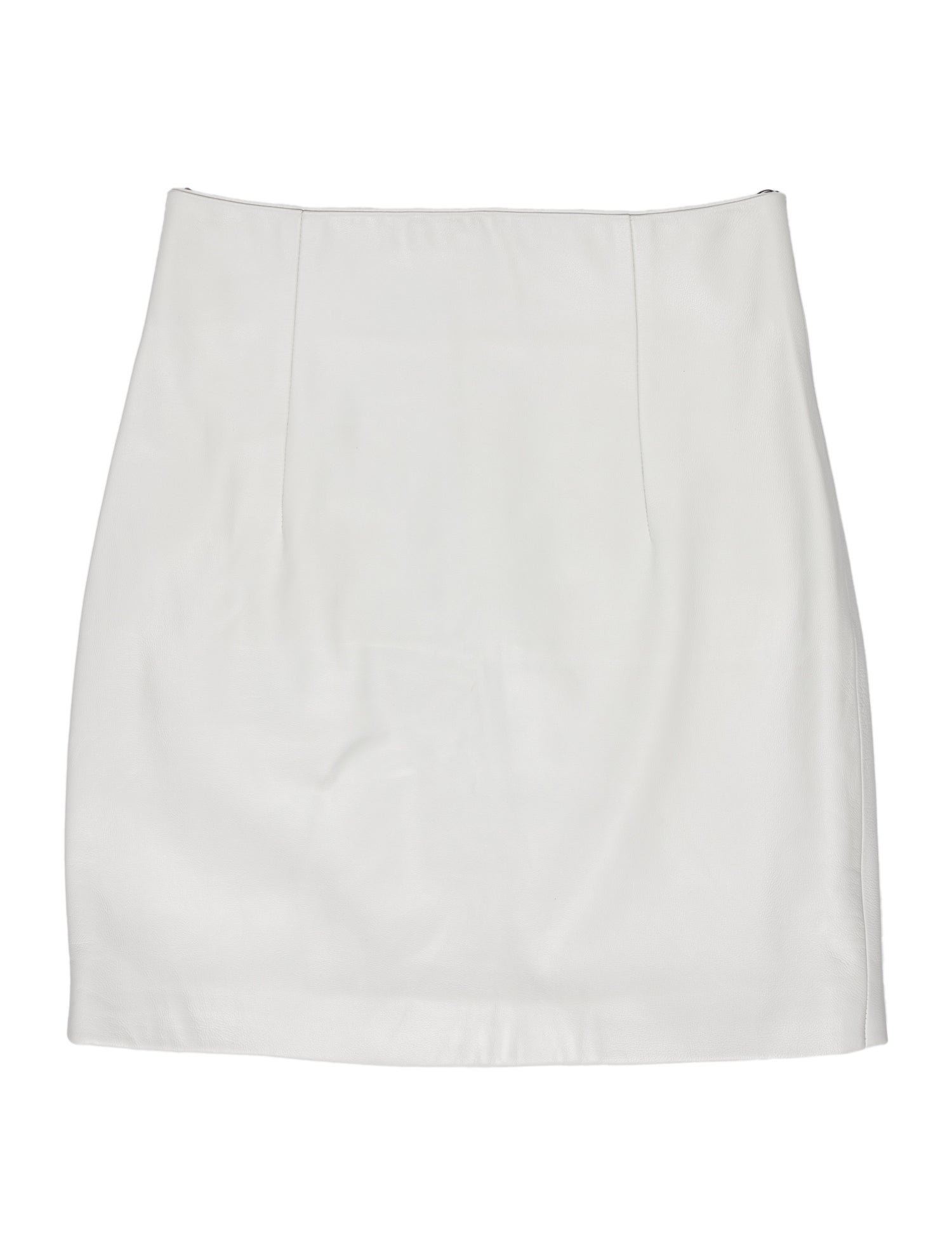 LaQuan Smith Lambskin Mini Skirt