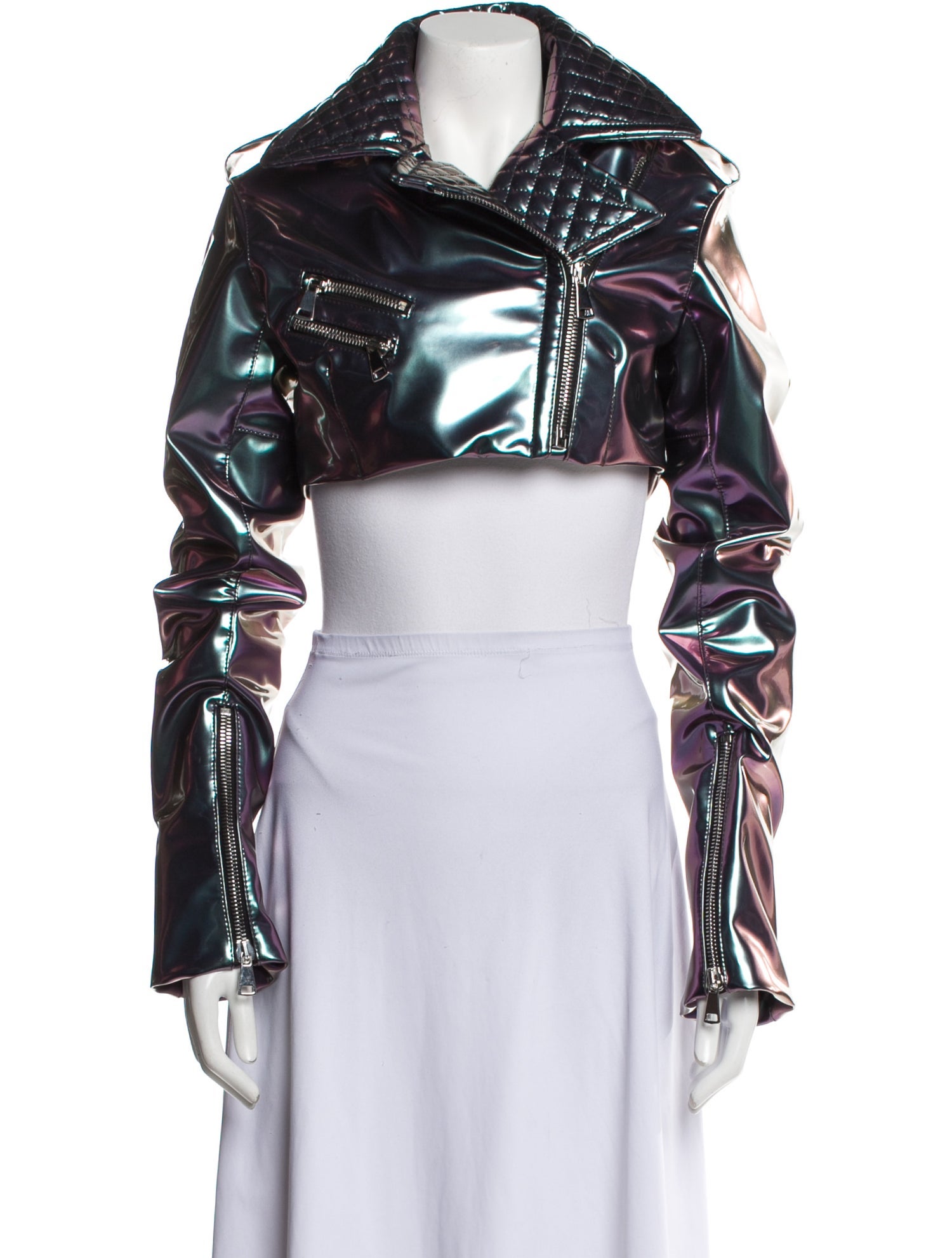 LaQuan Smith Printed Bolero