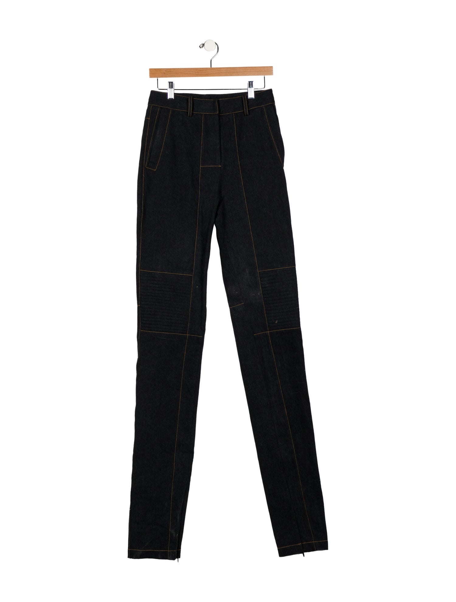 LaQuan Smith High-Rise Straight Leg Jeans