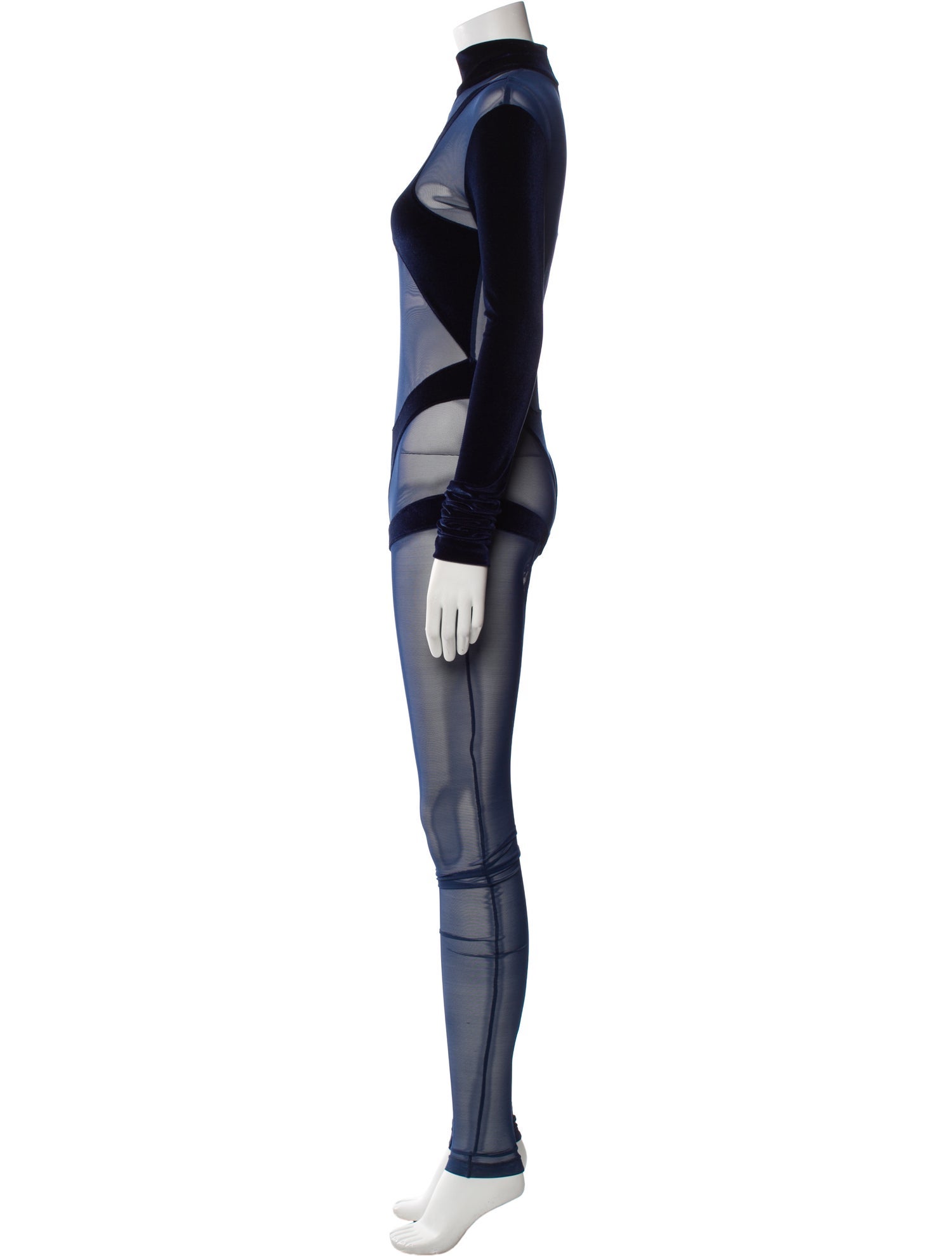 LaQuan Smith Mock Neck Jumpsuit