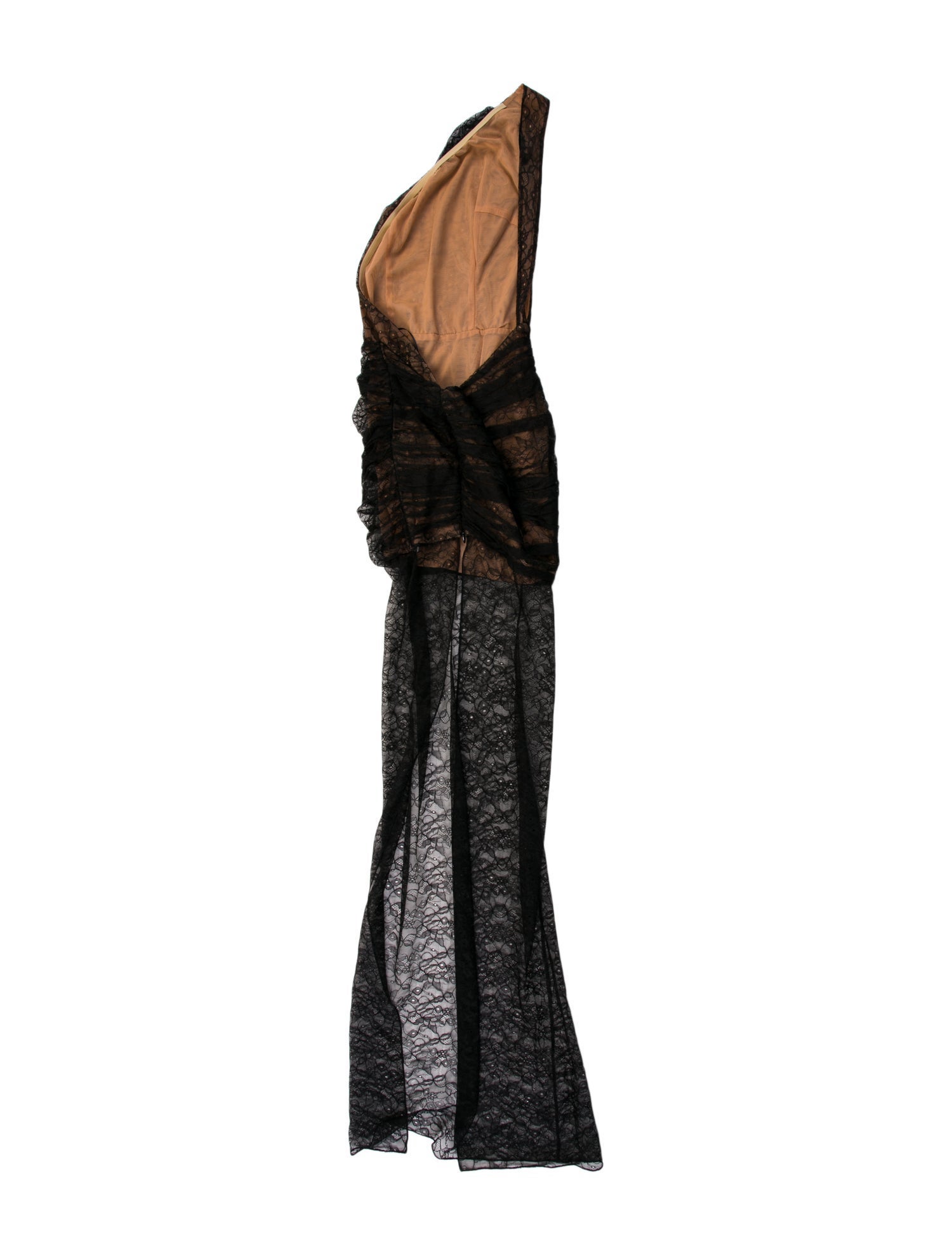 LaQuan Smith Nylon Long Dress