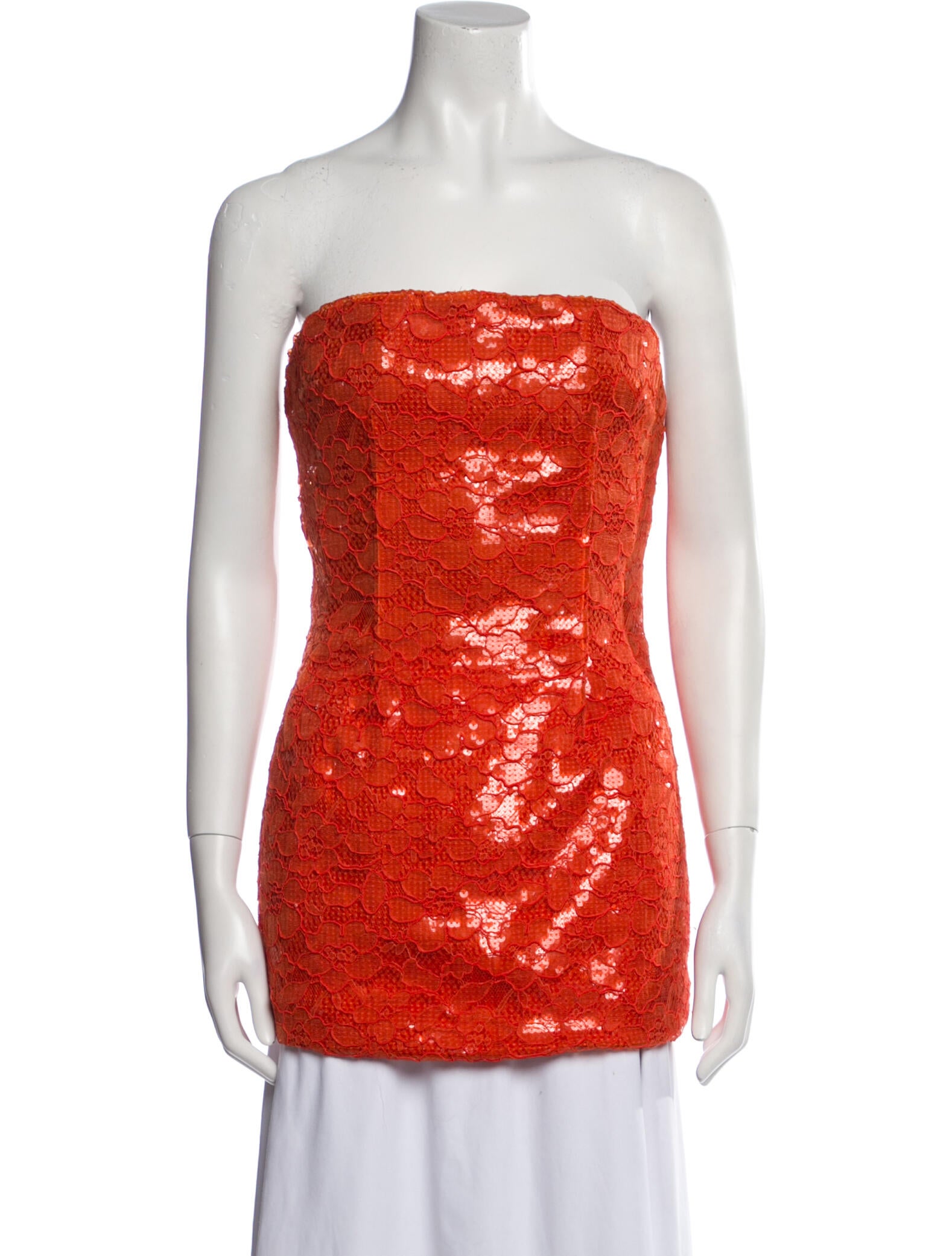 LaQuan Smith Strapless Tunic