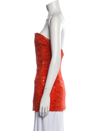 LaQuan Smith Strapless Tunic