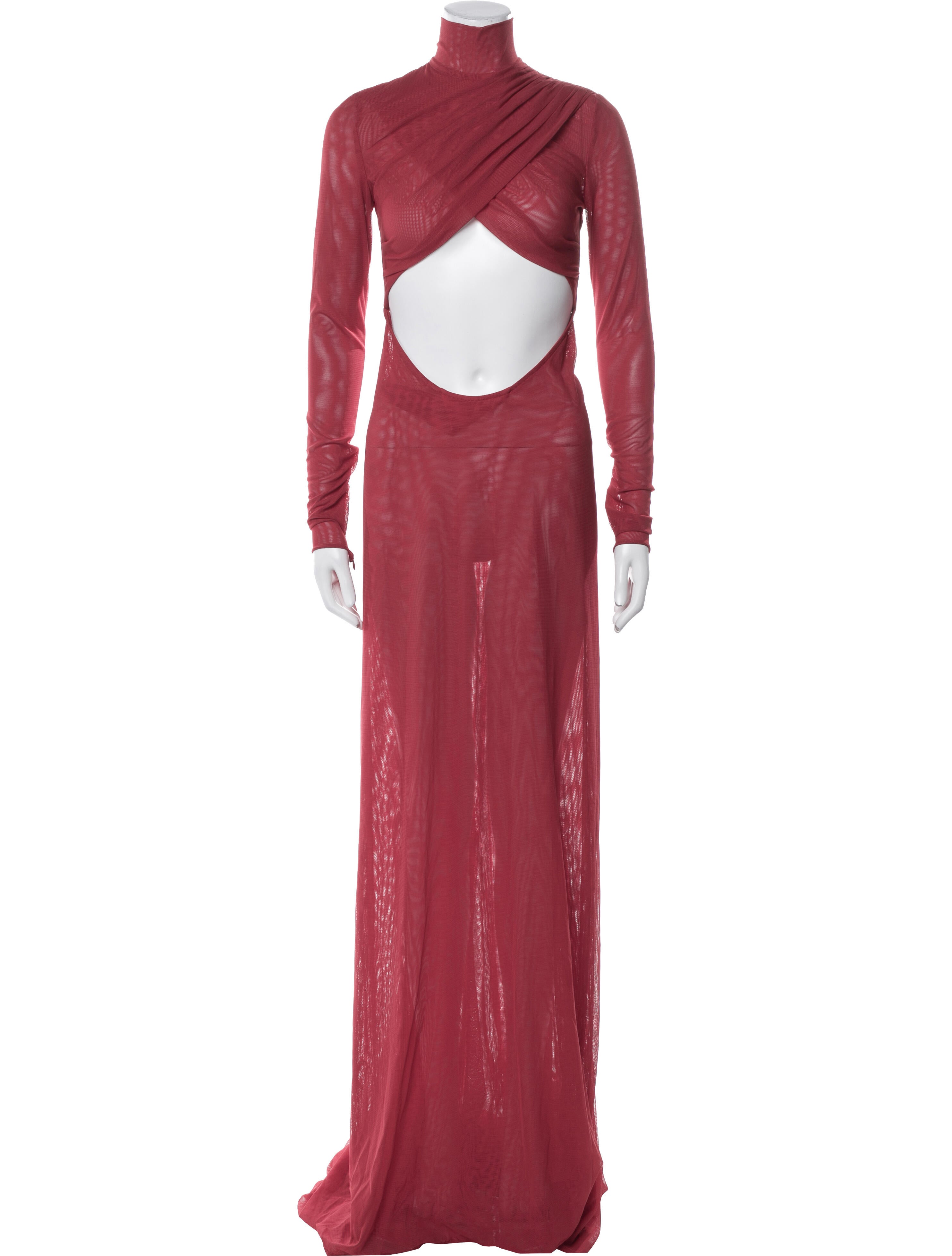 LaQuan Smith Nylon Long Dress