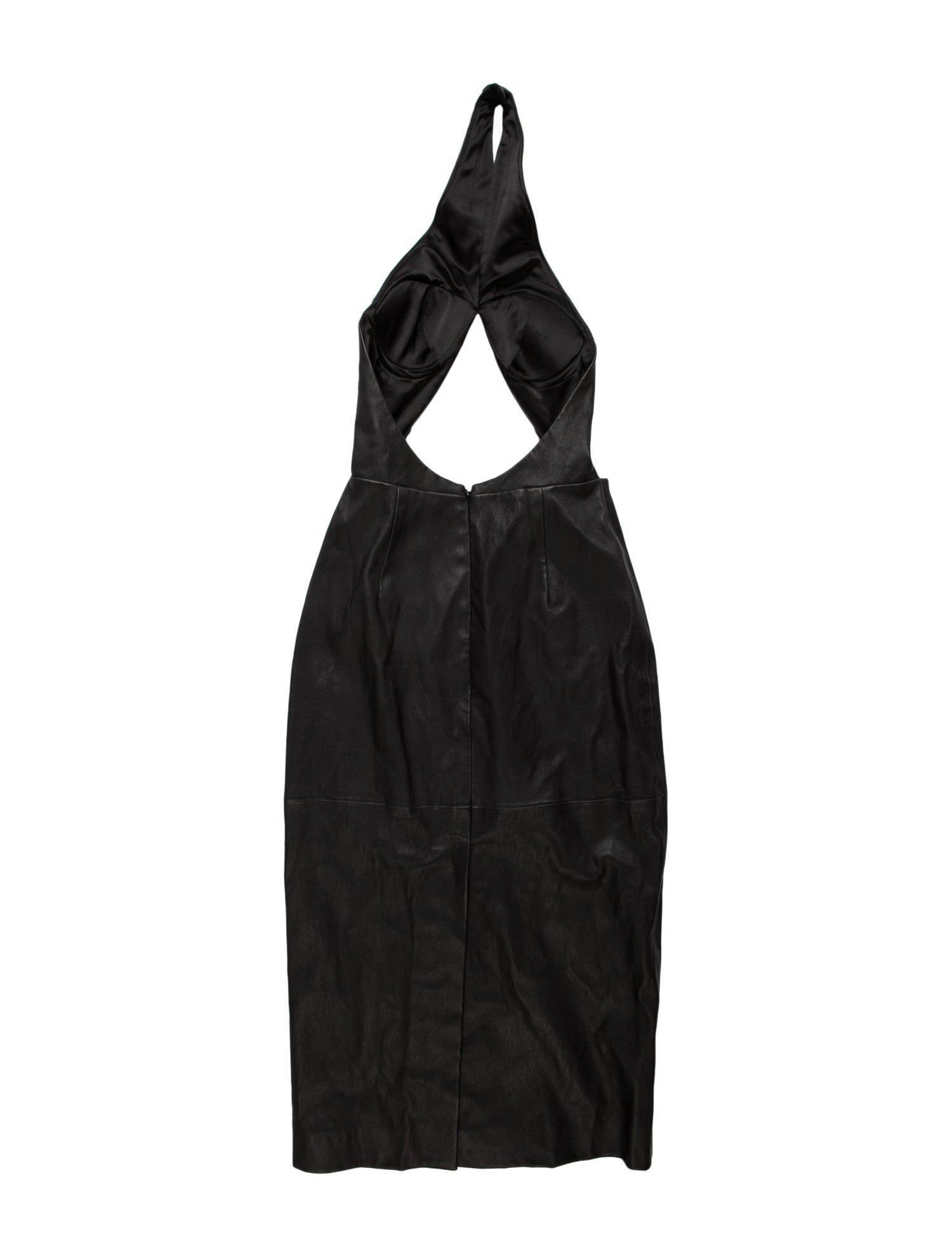 LaQuan Smith Lambskin Long Dress w/ Tags