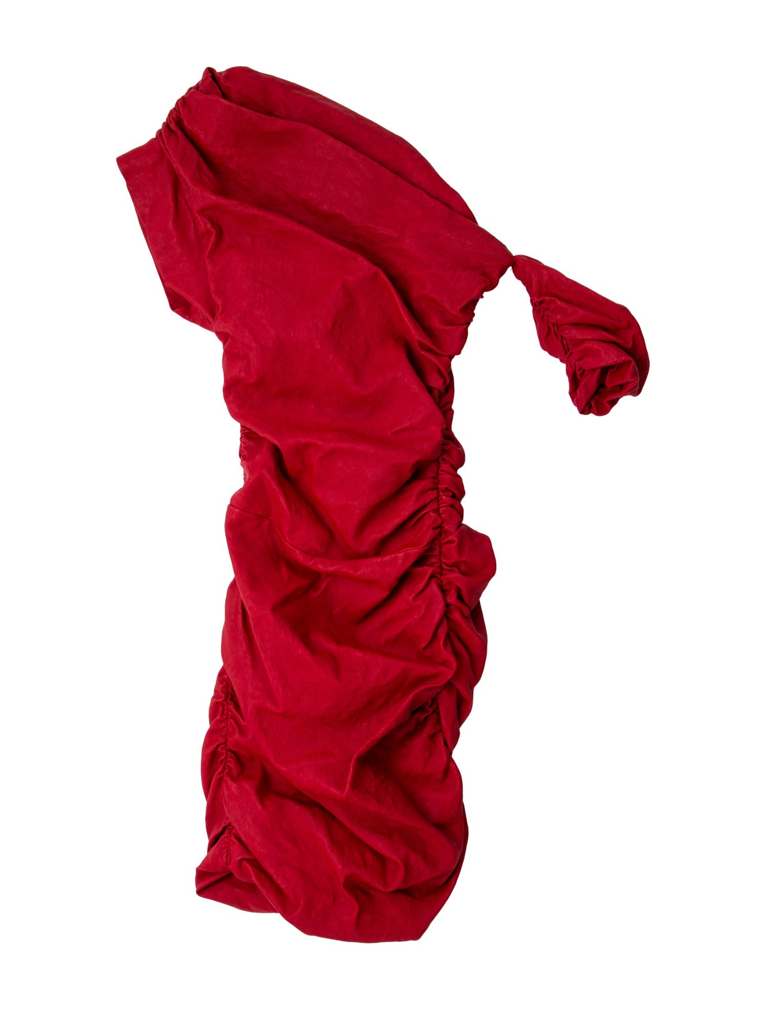 LaQuan Smith One-Shoulder Mini Dress