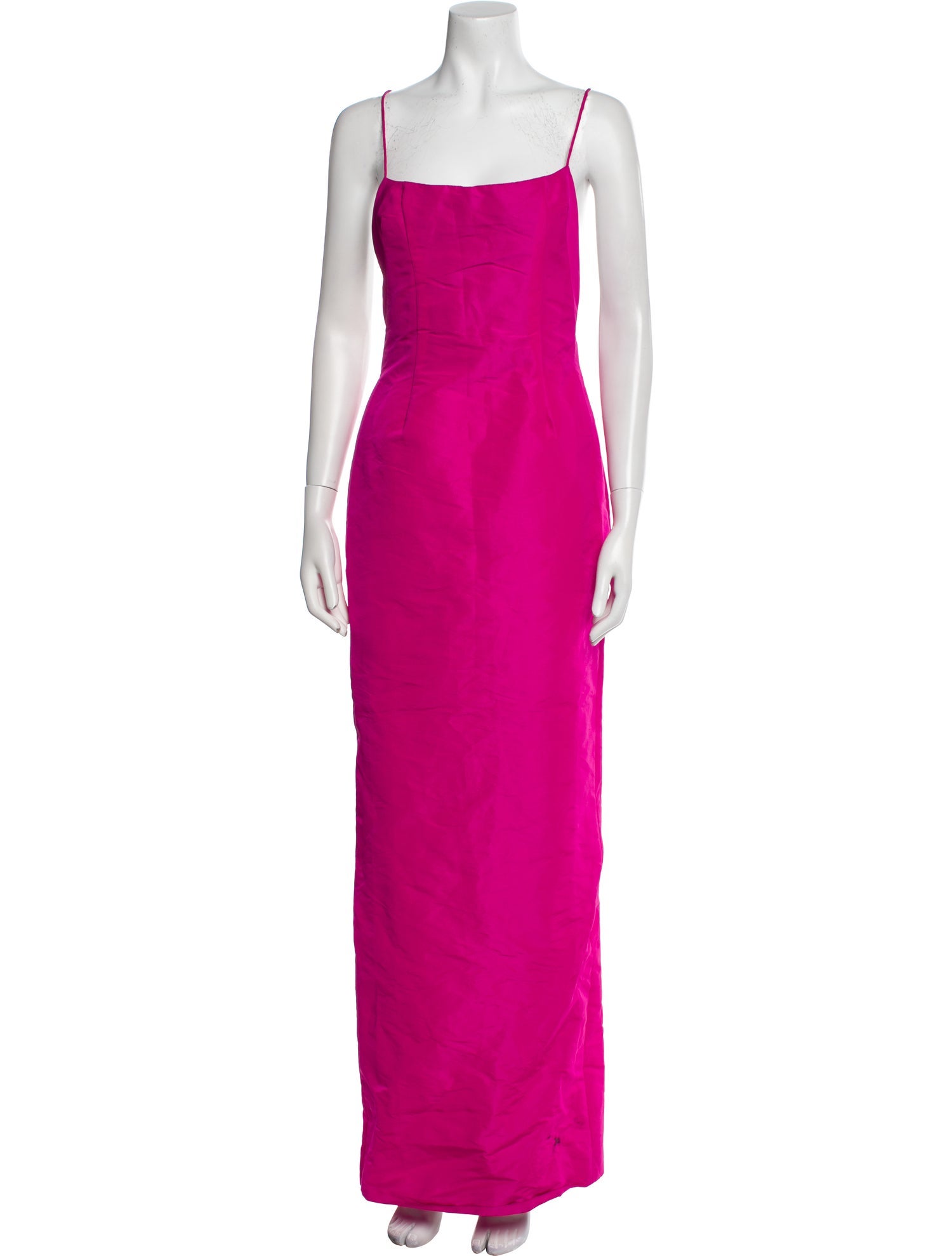 LaQuan Smith Square Neckline Long Dress