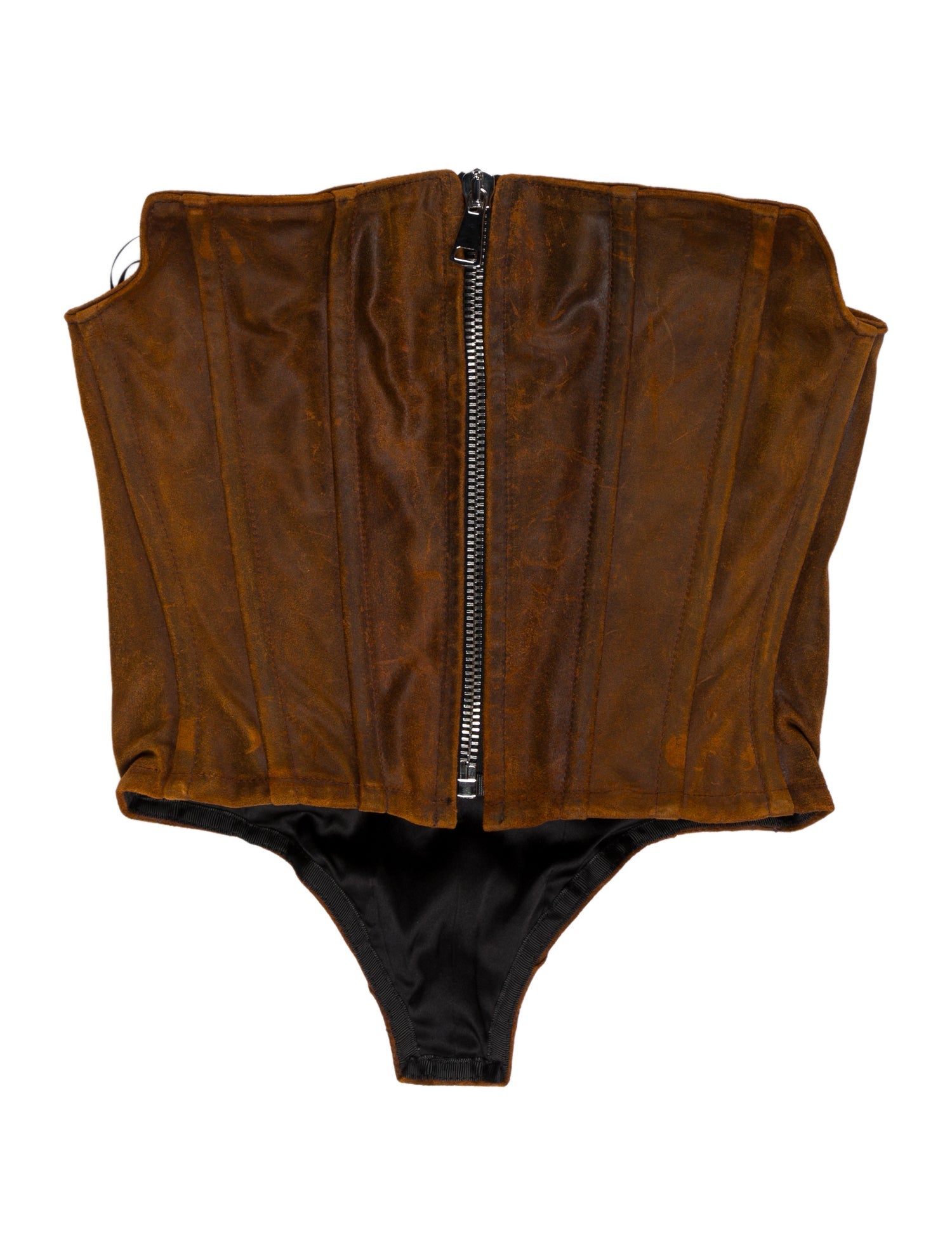 LaQuan Smith Silk Strapless Crop Top w/ Tags