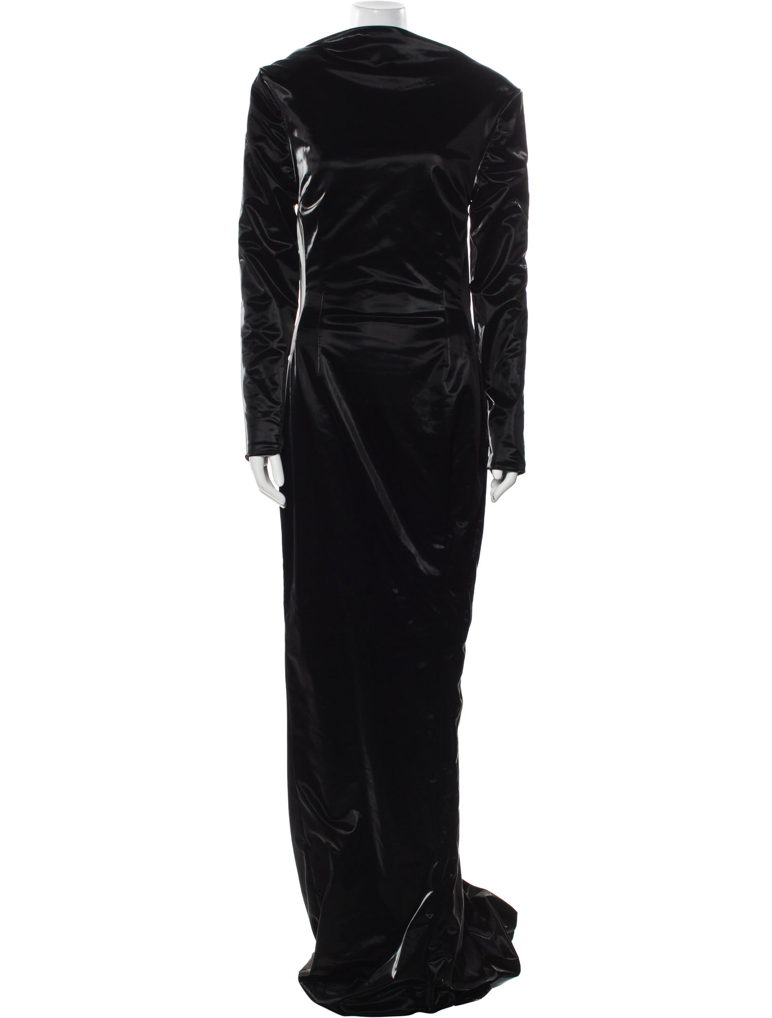 LaQuan Smith Cowl Neck Long Dress