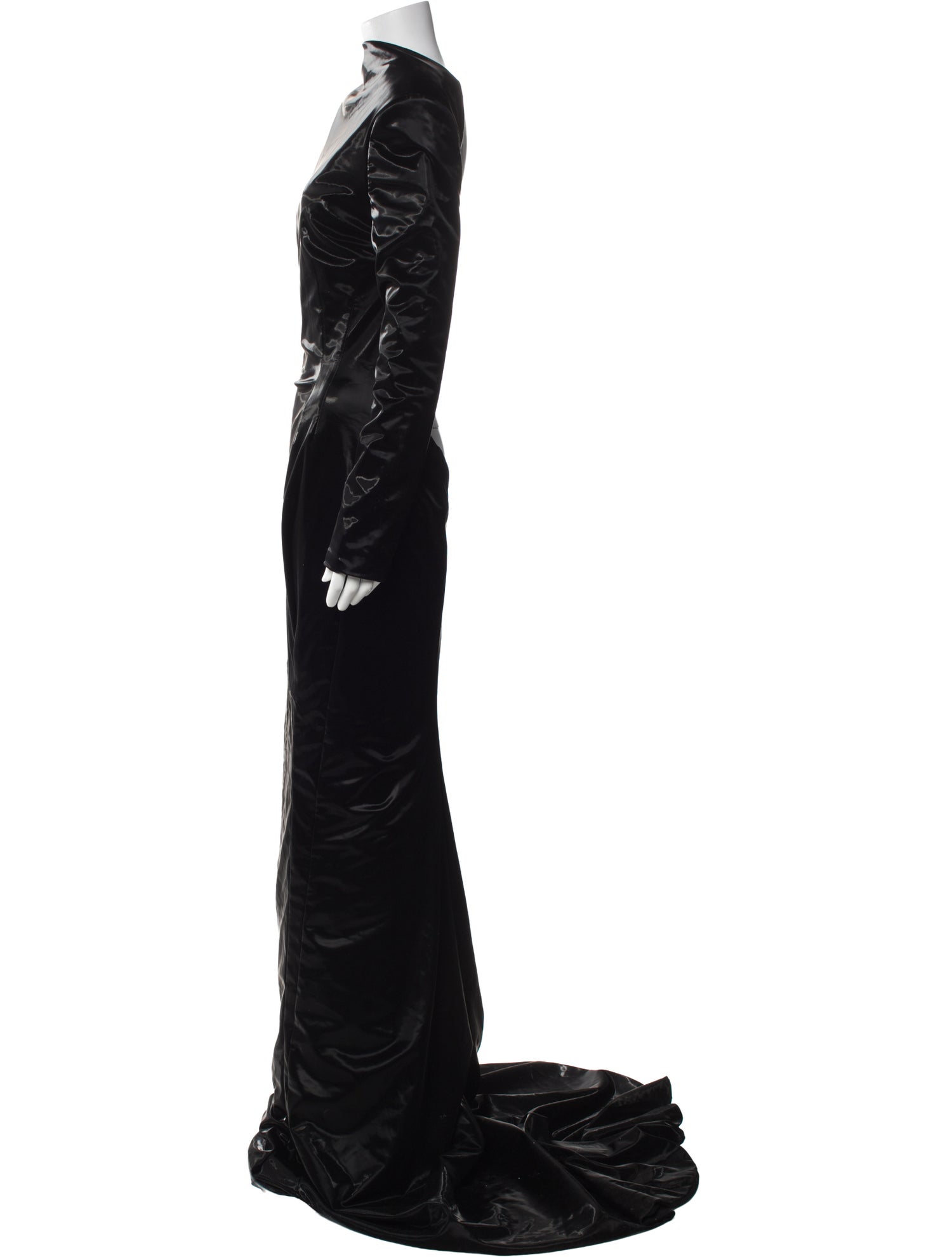 LaQuan Smith Cowl Neck Long Dress