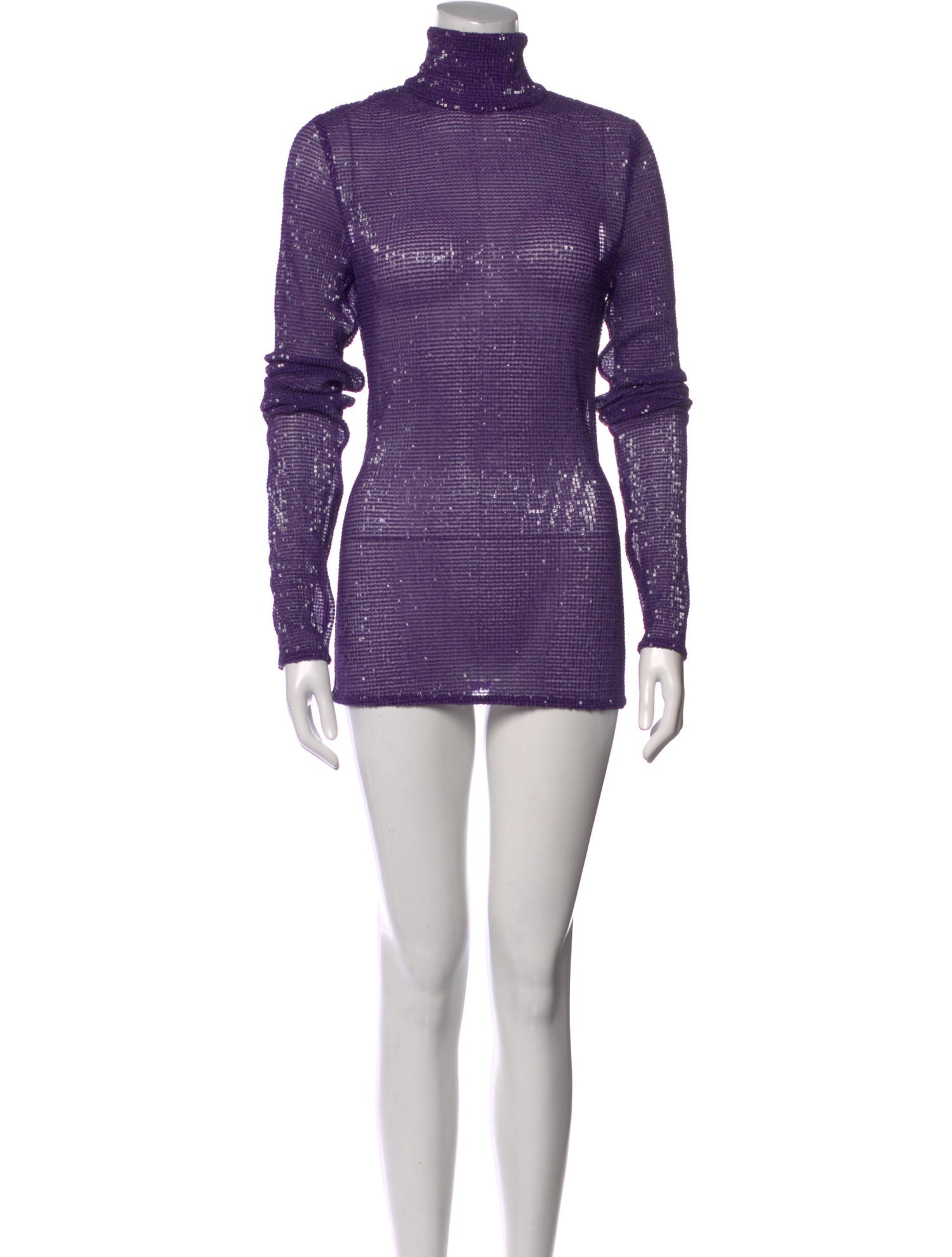 LaQuan Smith Turtleneck Mini Dress