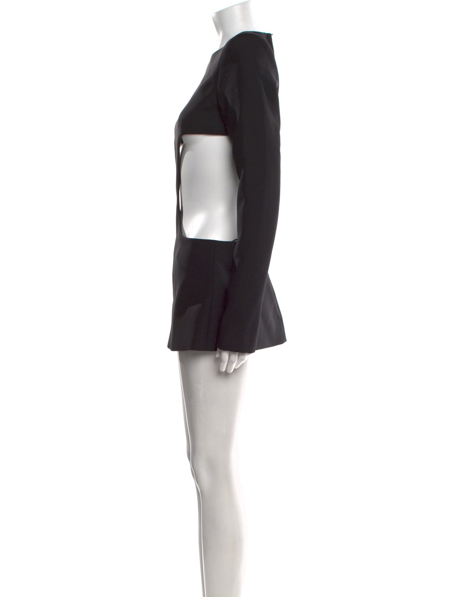 LaQuan Smith Virgin Wool Mini Dress