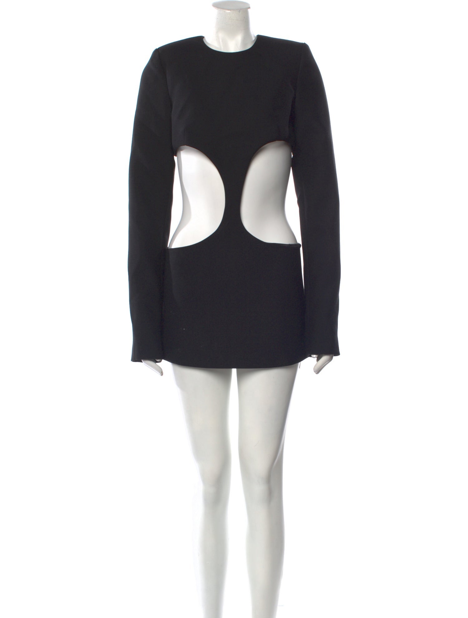 LaQuan Smith Virgin Wool Mini Dress