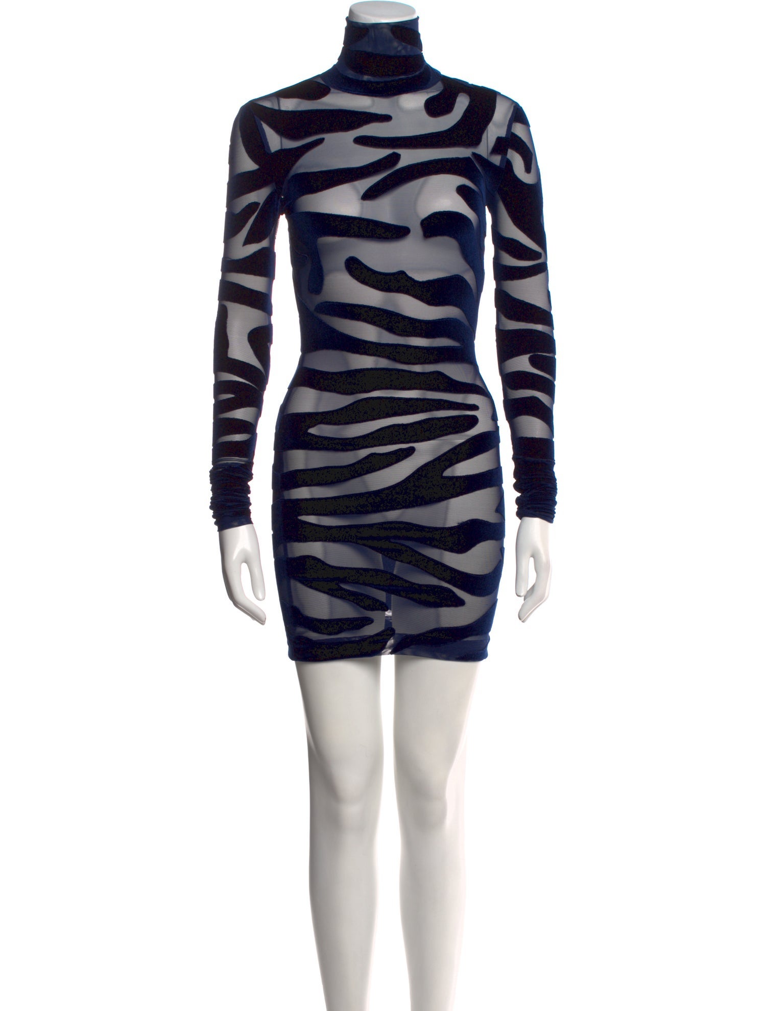 LaQuan Smith Animal Print Mini Dress