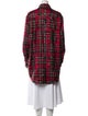 LaQuan Smith Plaid Print Peacoat