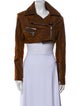 LaQuan Smith Leather Biker Jacket