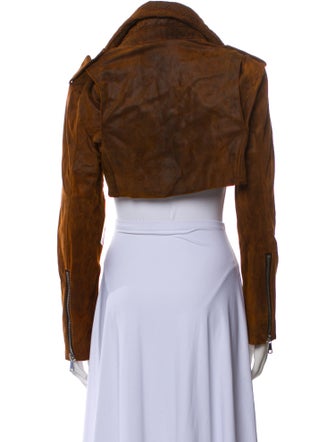 LaQuan Smith Leather Biker Jacket