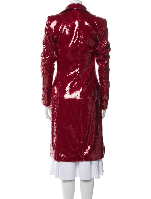 LaQuan Smith Nylon Printed Trench Coat