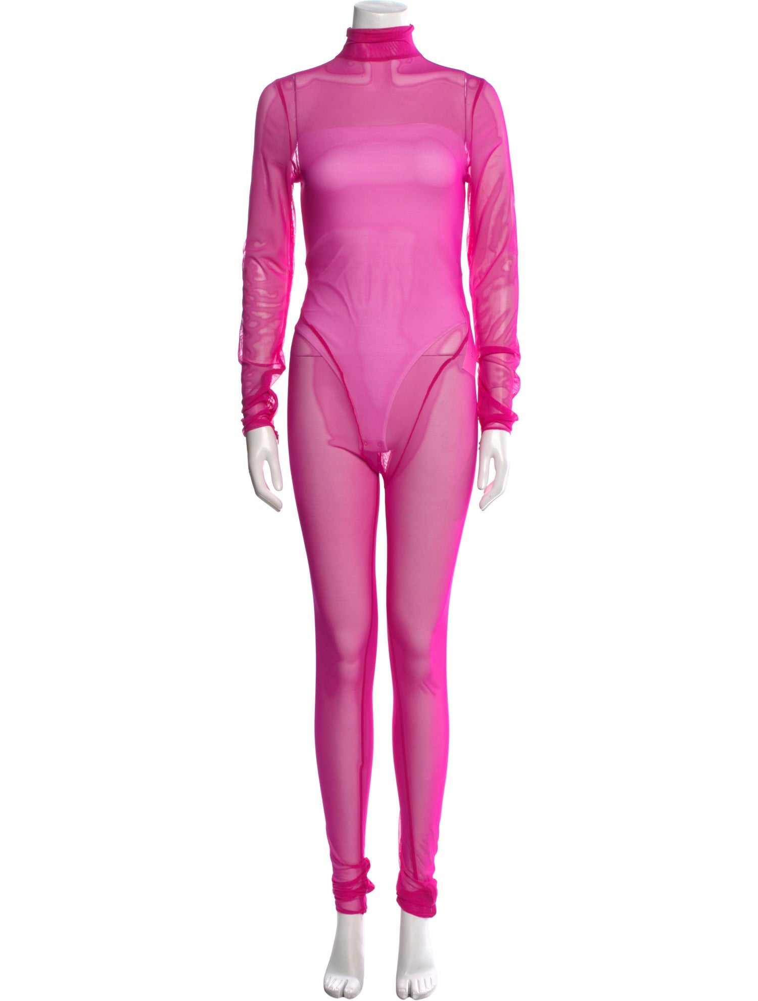 LaQuan Smith Mock Neck Jumpsuit