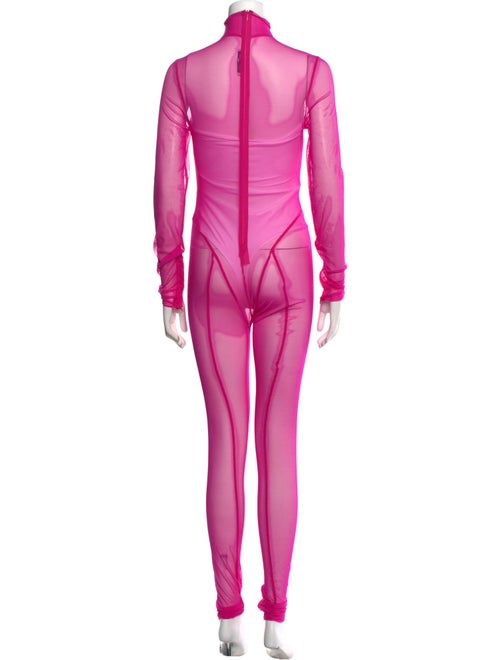 LaQuan Smith Mock Neck Jumpsuit