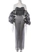 LaQuan Smith Silk Long Dress