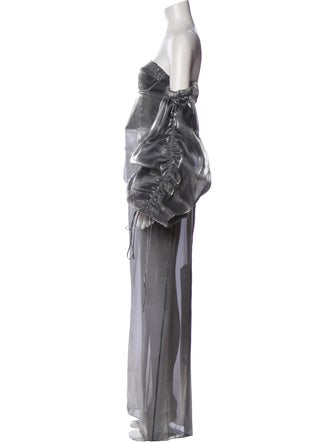 LaQuan Smith Silk Long Dress