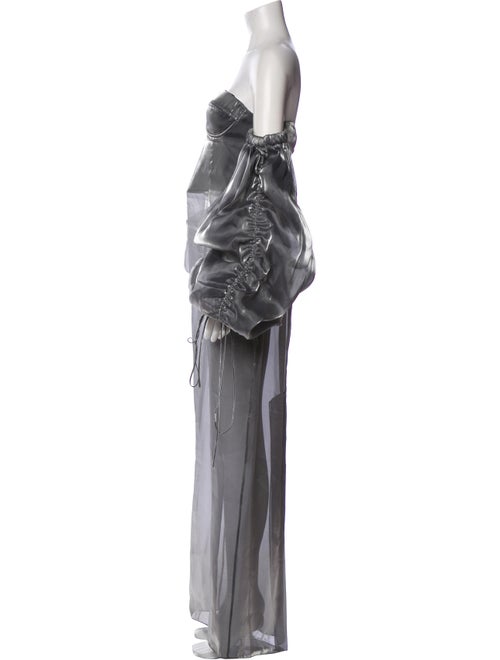 LaQuan Smith Silk Long Dress