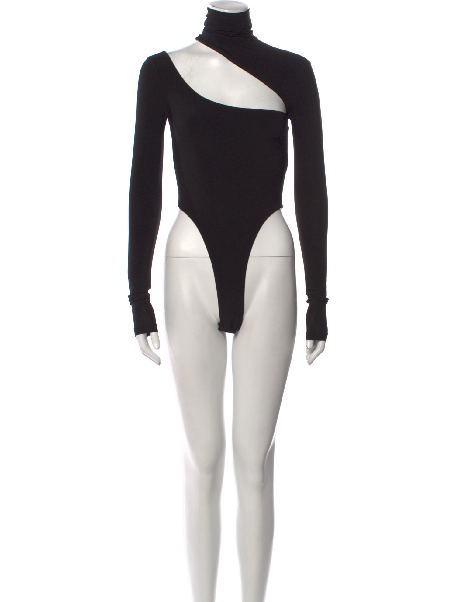 LaQuan Smith Turtleneck Long Sleeve Bodysuit
