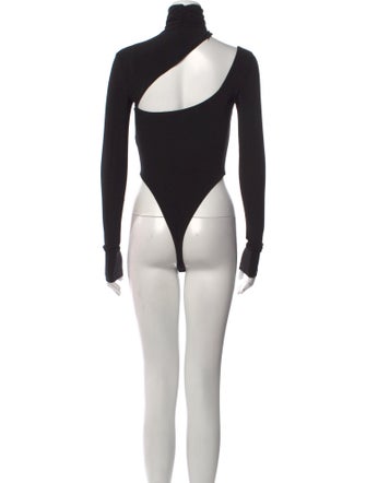 LaQuan Smith Turtleneck Long Sleeve Bodysuit