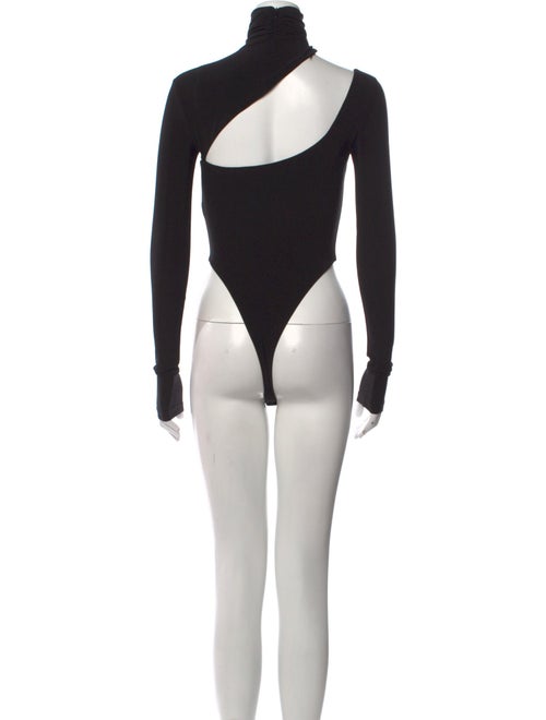 LaQuan Smith Turtleneck Long Sleeve Bodysuit