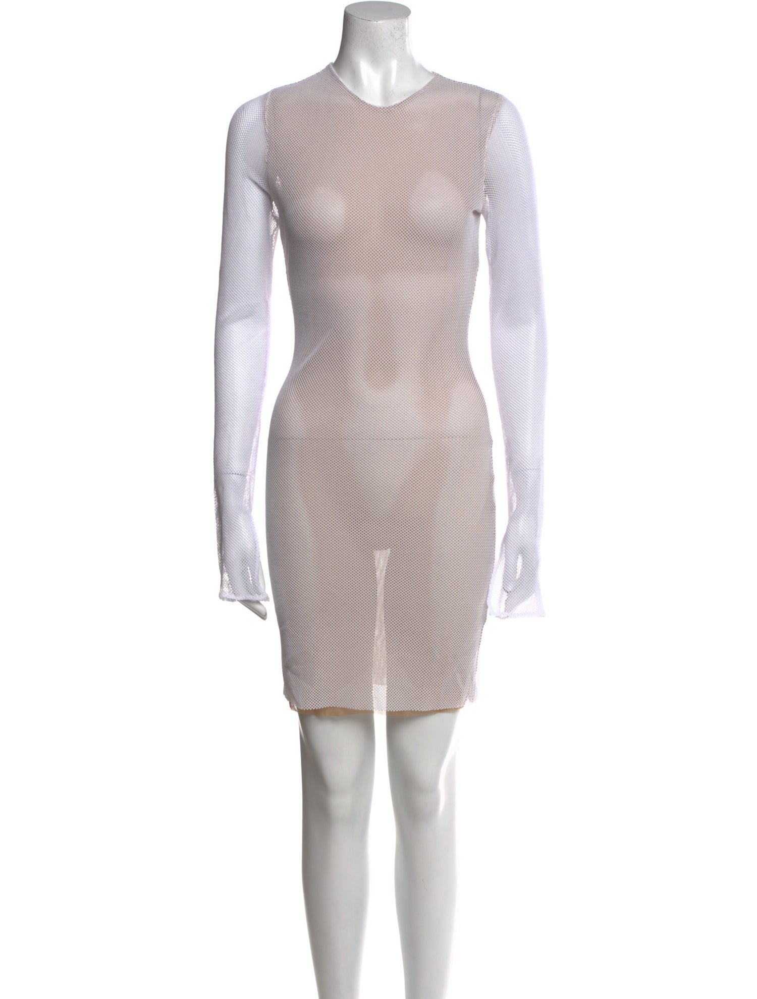 LaQuan Smith Crew Neck Mini Dress