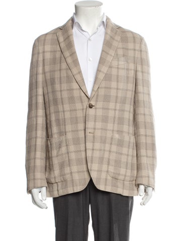 Lardini Suiting Plaid Print Blazer Us40, It50 | L